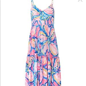 Lilly Pulitzer Melody floral tiered maxi dress